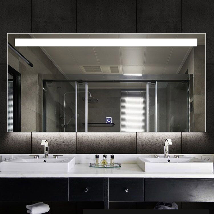 Fontana Rovigo badmeubel 100cm zwart mat met witte wastafel met kraangat en spiegel met verlichting