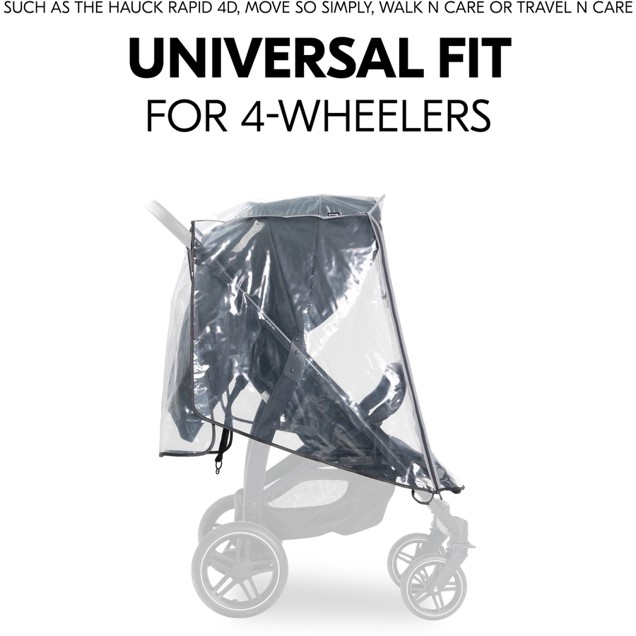 hauck Regenschutz Kinderwagen 4 Rad