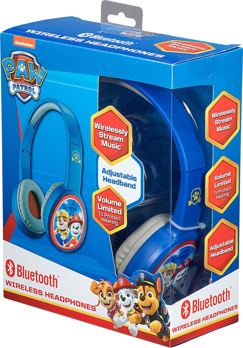 Paw Patrol - Trådløse Hovedtelefoner Med Bluetooth - Blå