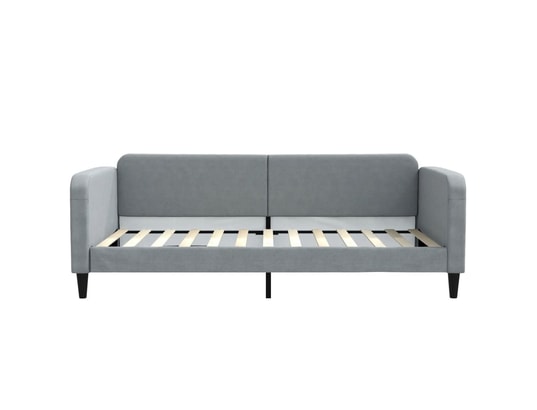 VIDAXL - Lit de jour avec lit gigogne gris clair 100x200 cm tissu