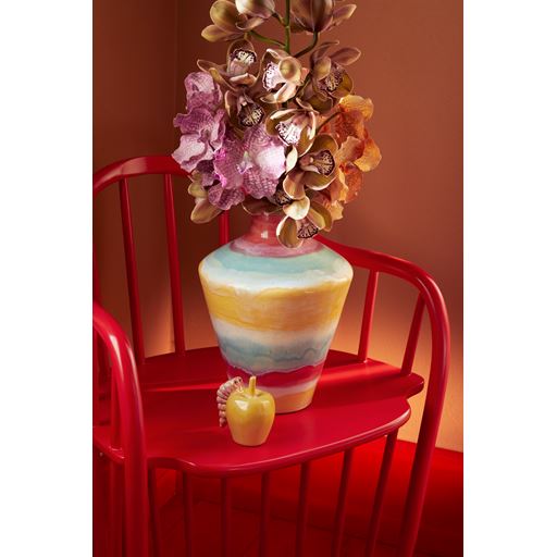 Kähler X KimPop Vase, Pink/Mint/Yellow