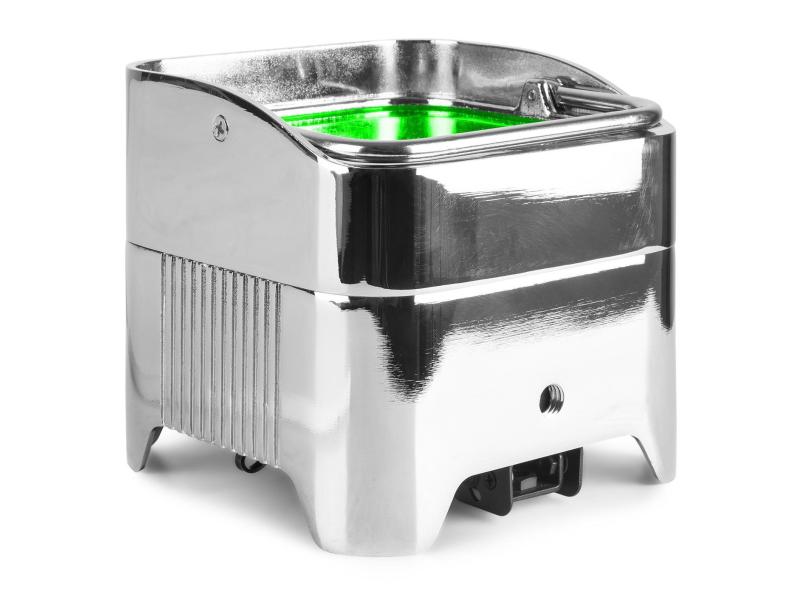 BeamZ Bodenstrahler BBP96SC Uplight Par Chrom Akkubetriebener LED-Bodenstrahler 6x 12W
