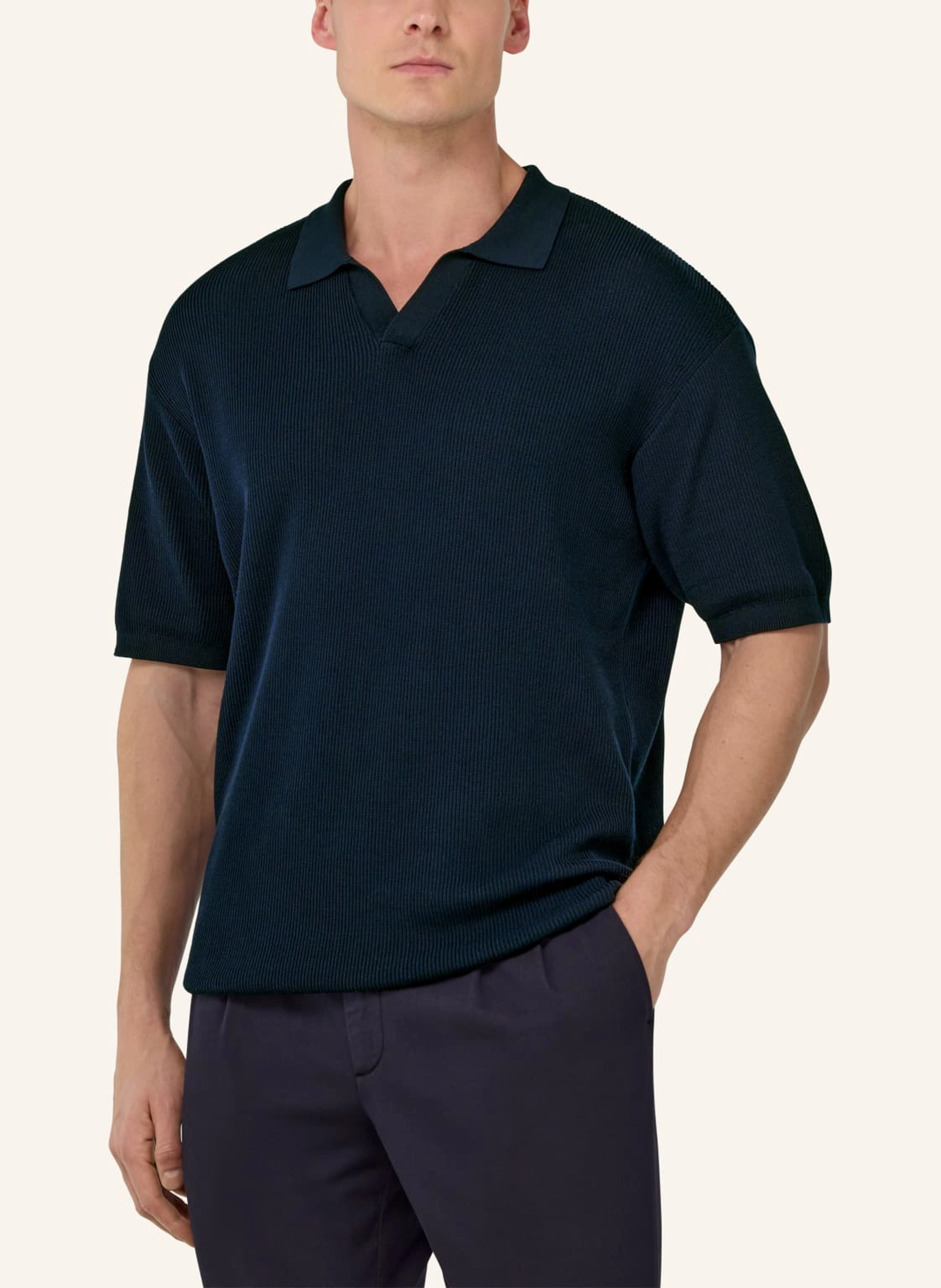 BOGGI MILANO Strick-Poloshirt
