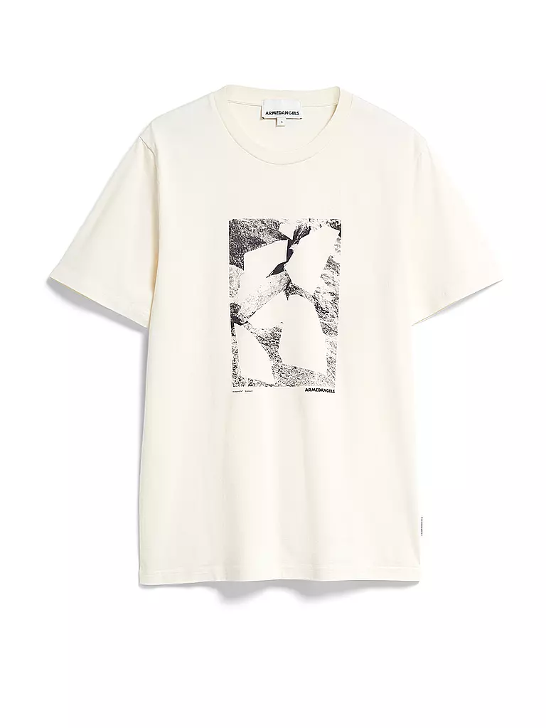 ARMEDANGELS T-Shirt JAAMES ROCKS  creme