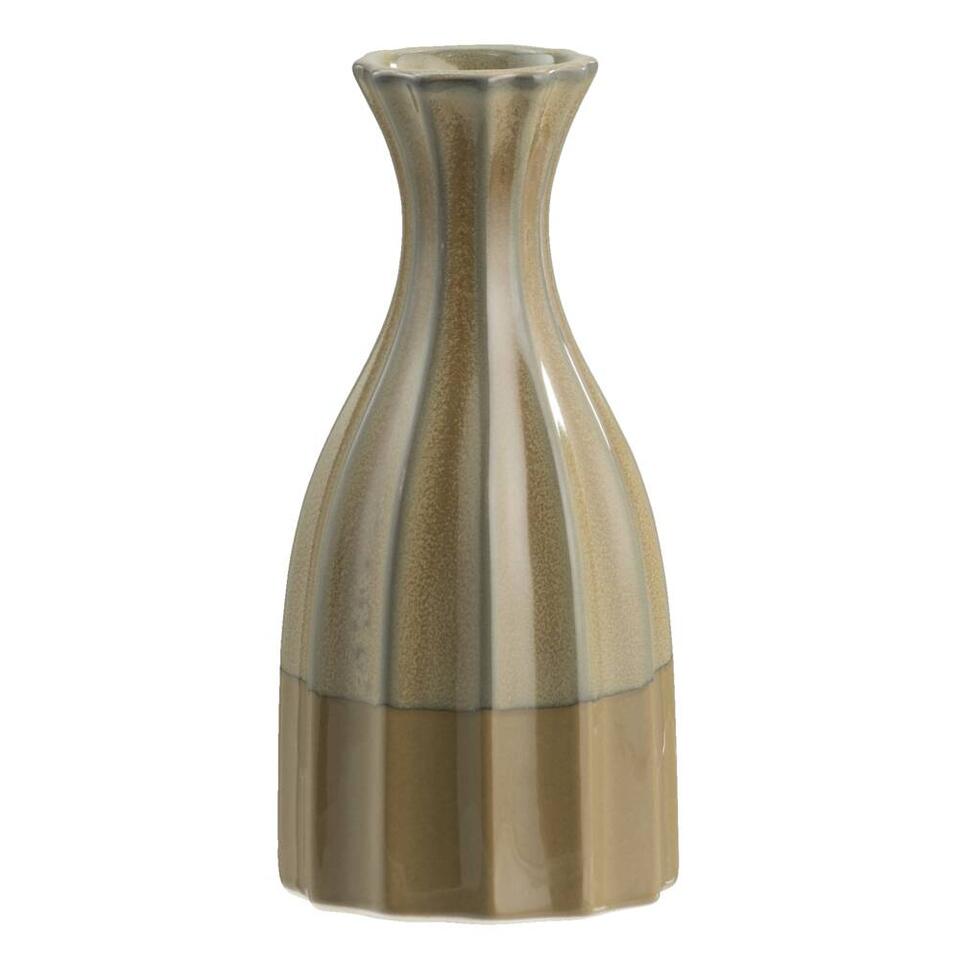 Vaas Retro - groen - keramiek - 18,5xØ9 cm