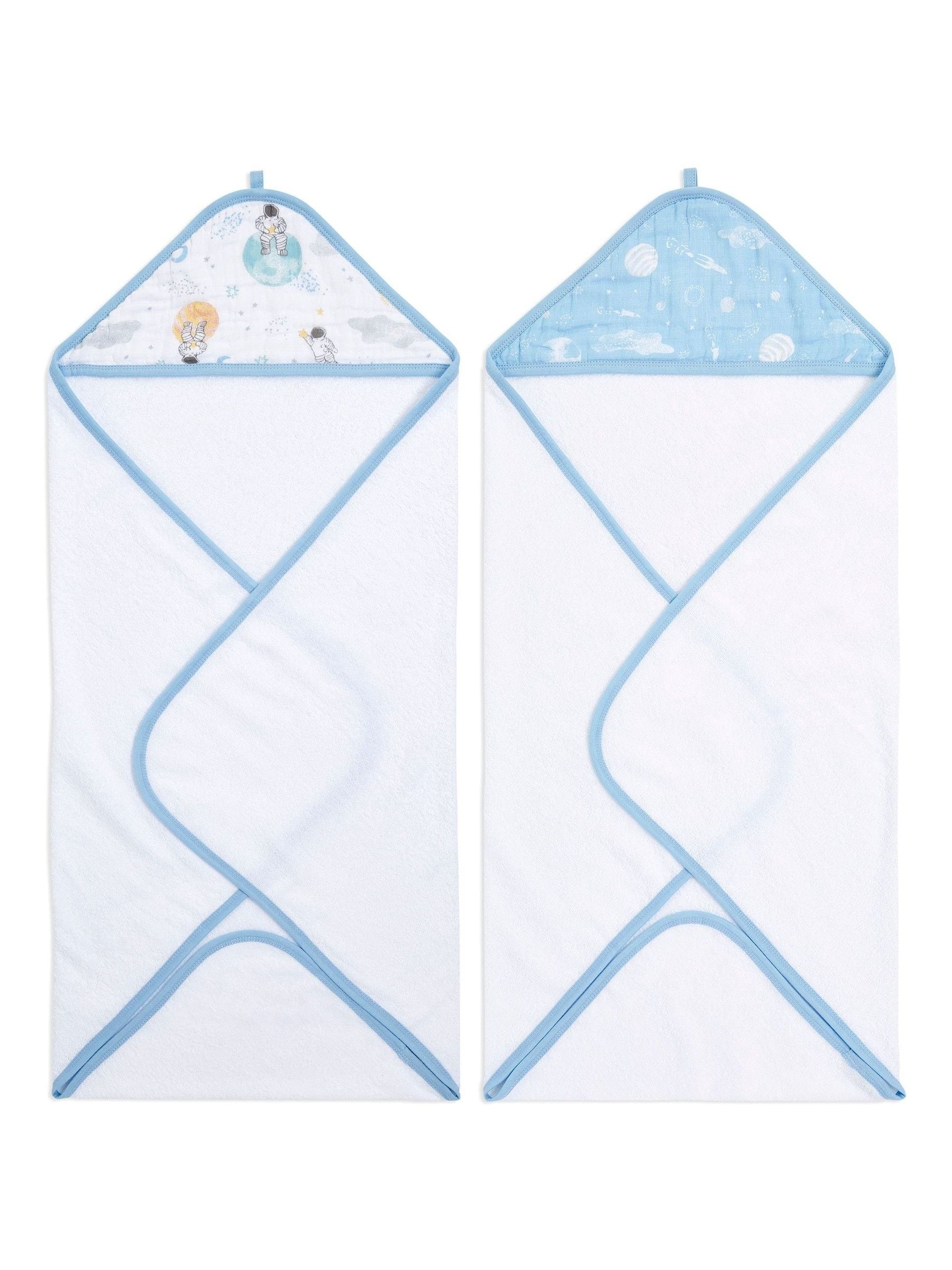 aden + anais Essentials Handdoeken met capuchon van 100% katoen, 2 set