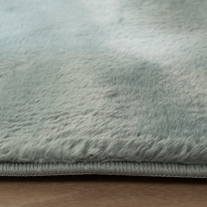 Rond laagpolig vloerkleed - Cozy Groen