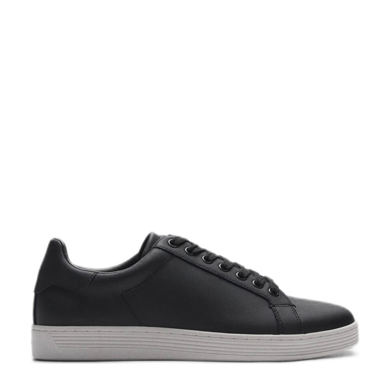 Mango Man leren sneakers zwart