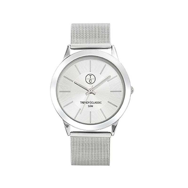 Montre Trendy Classic en Métal Homme Argent