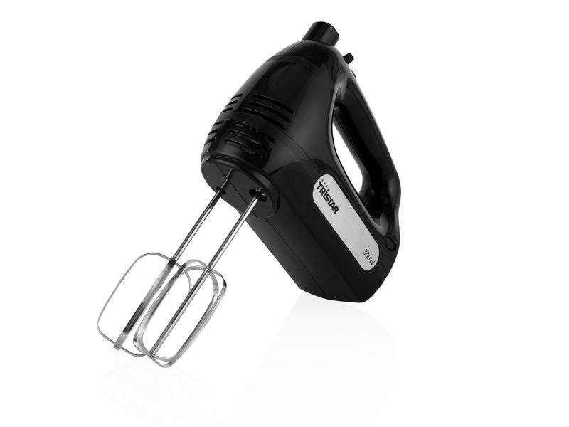 Tristar Handmixer MX-4201 Schwarz Handmixer mit 6 Geschwindigkeitseinstellungen