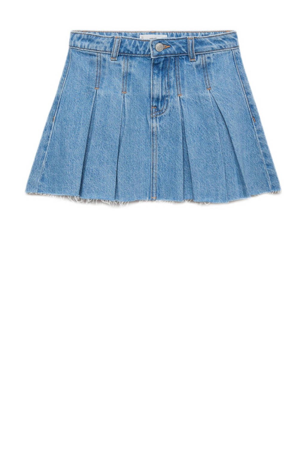 Mango Kids denim spijkerrok light blue denim