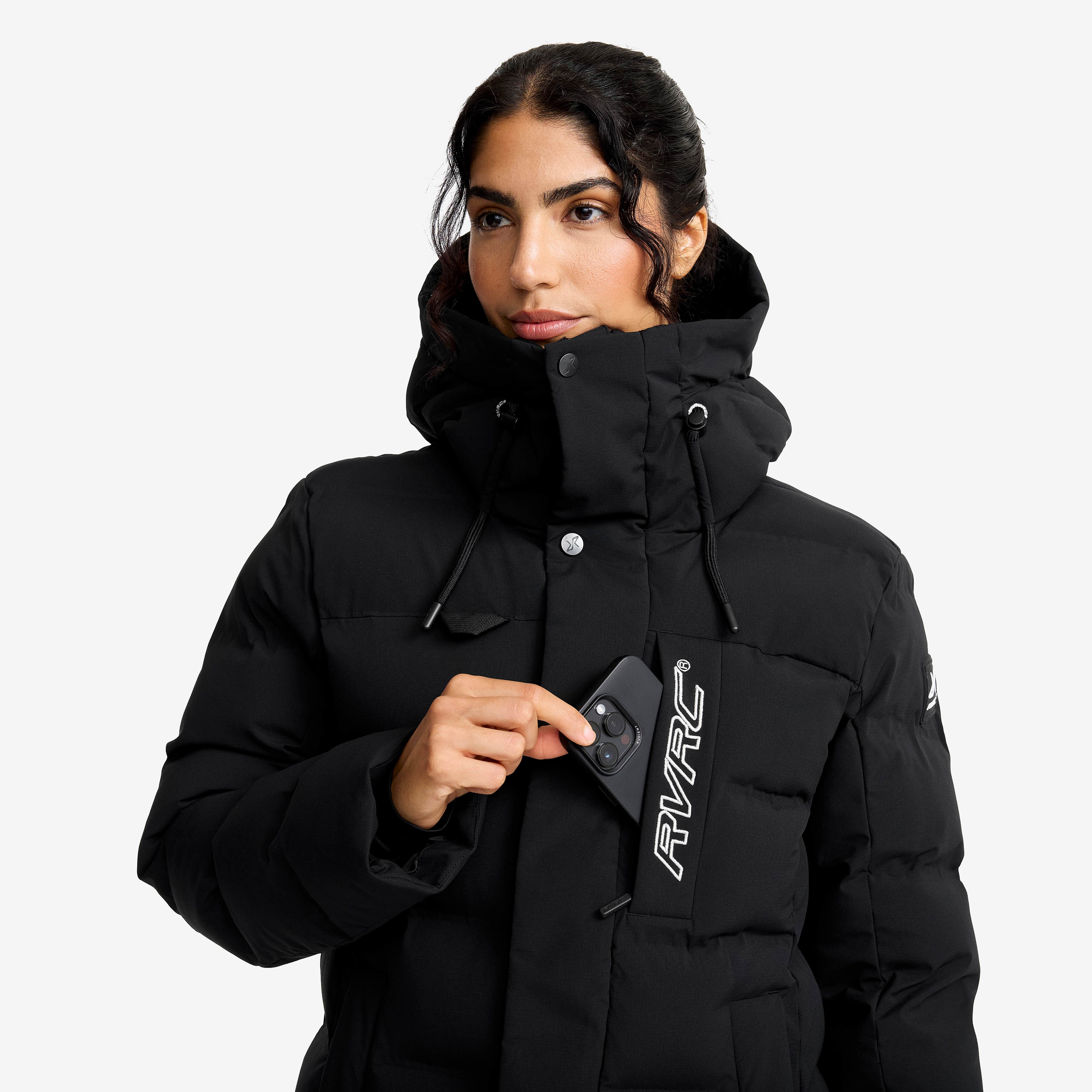 Scenic Insulated Long Parka Dame Black