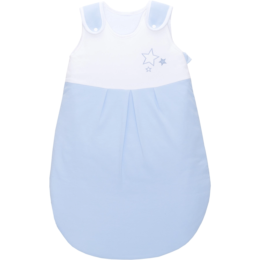 fillikid Ganzjahresschlafsack Jersey Blau mit Sternenapplikation TOG: 2.5