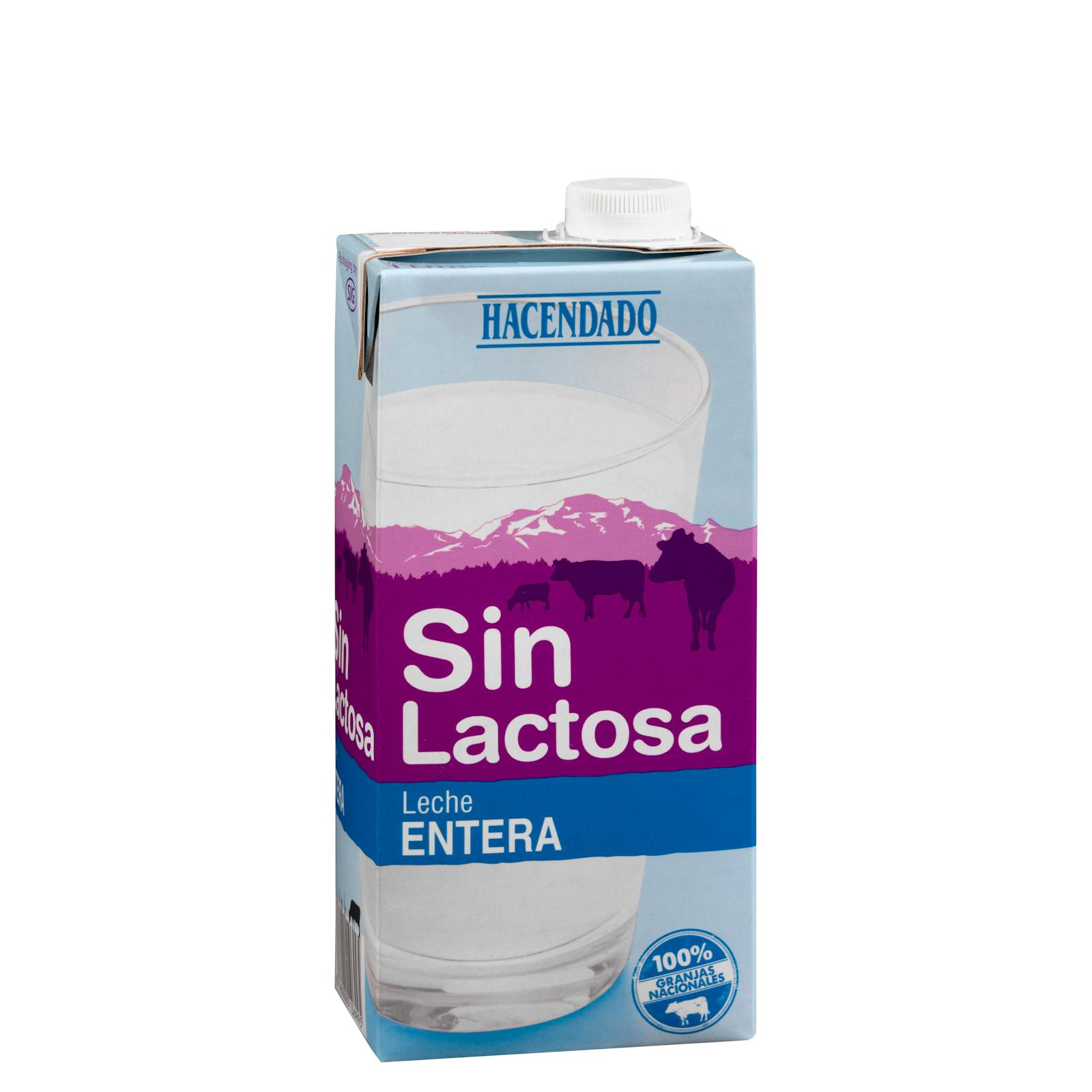 Lait entier sans lactose Hacendado