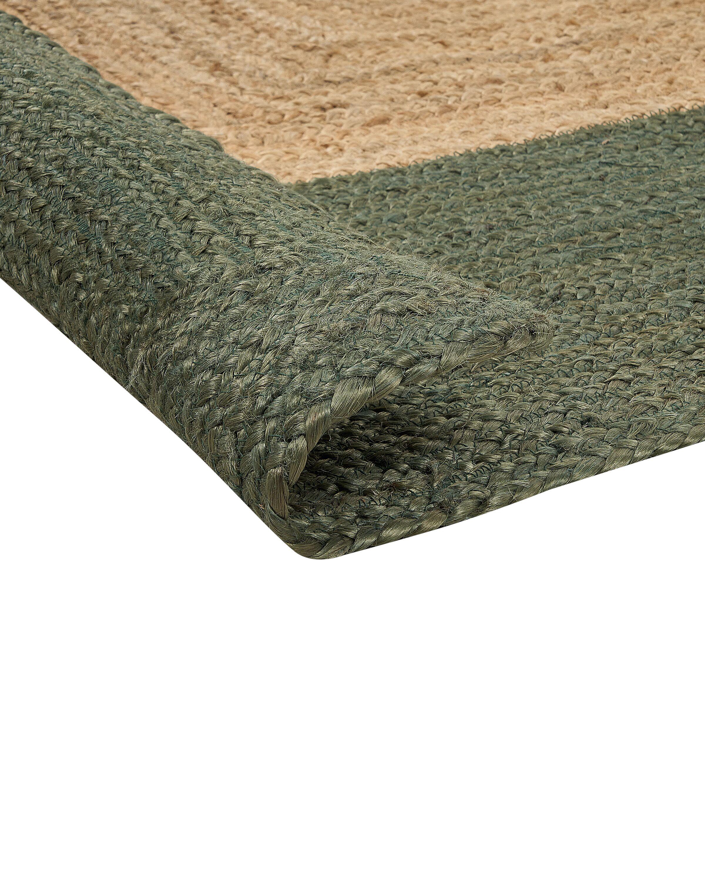 Vloerkleed KARAKUYU Groen 160 x 230 cm Jute