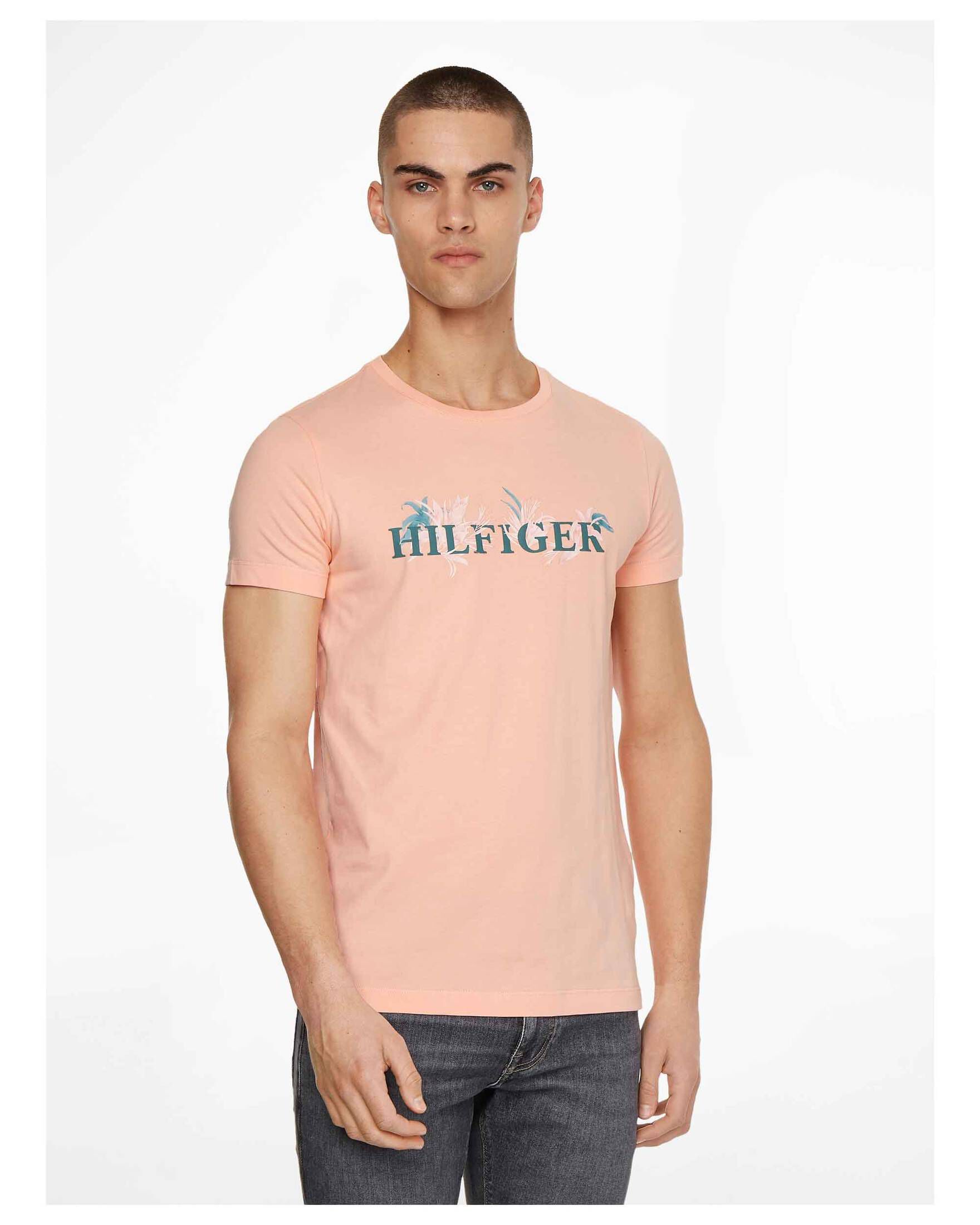 Tommy Hilfiger| Herren T-Shirt PALM FLORAL TEE
