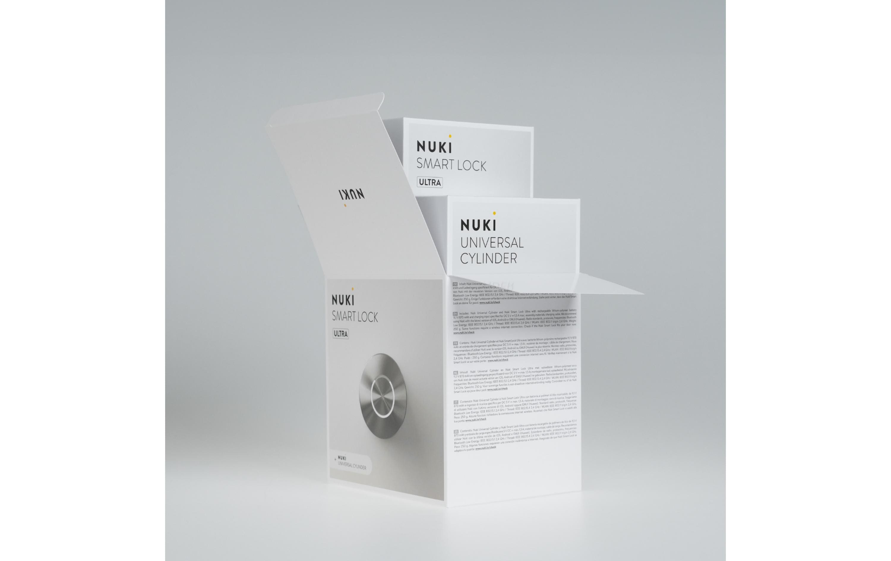 NUKI Smart Lock ULTRA EU-Zylinder Weiss<br>Elektronisches Smart Home Türschloss