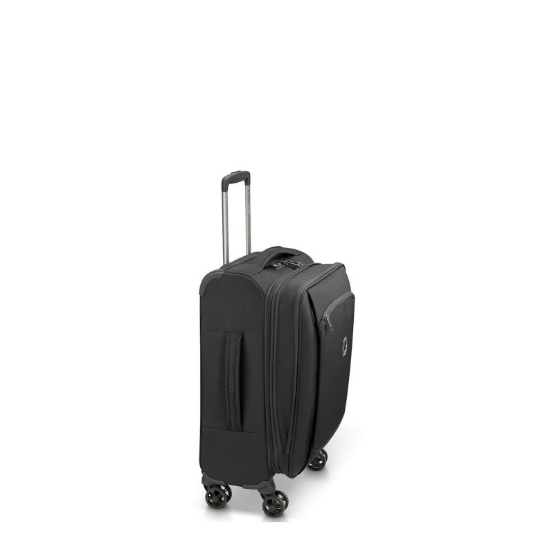 Valise cabine souple Montmartre Air 2.0 Extensible et slim en rPET 55 cm Noir