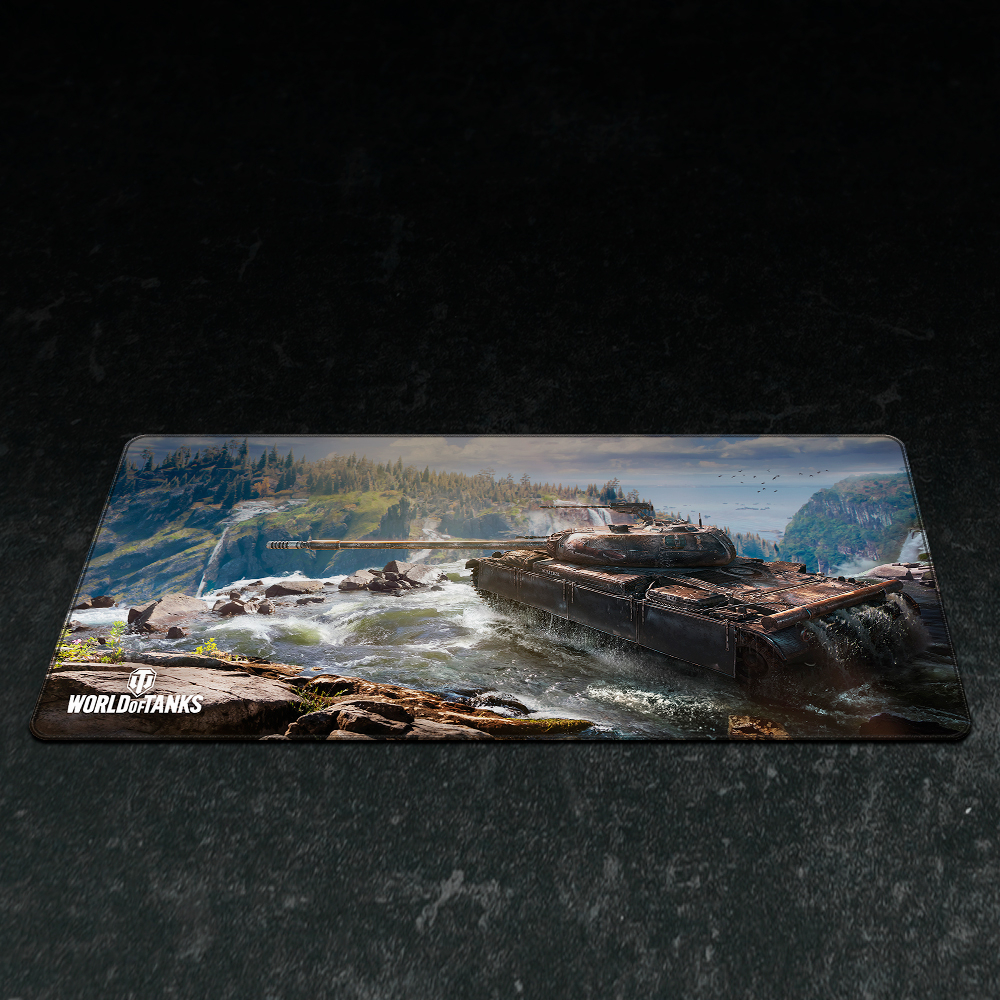 (90x42cm) World of Tanks Gaming Mauspad Mausmatte mit Rutschfester Unterseite - CS-52 LIS Mountain Fox