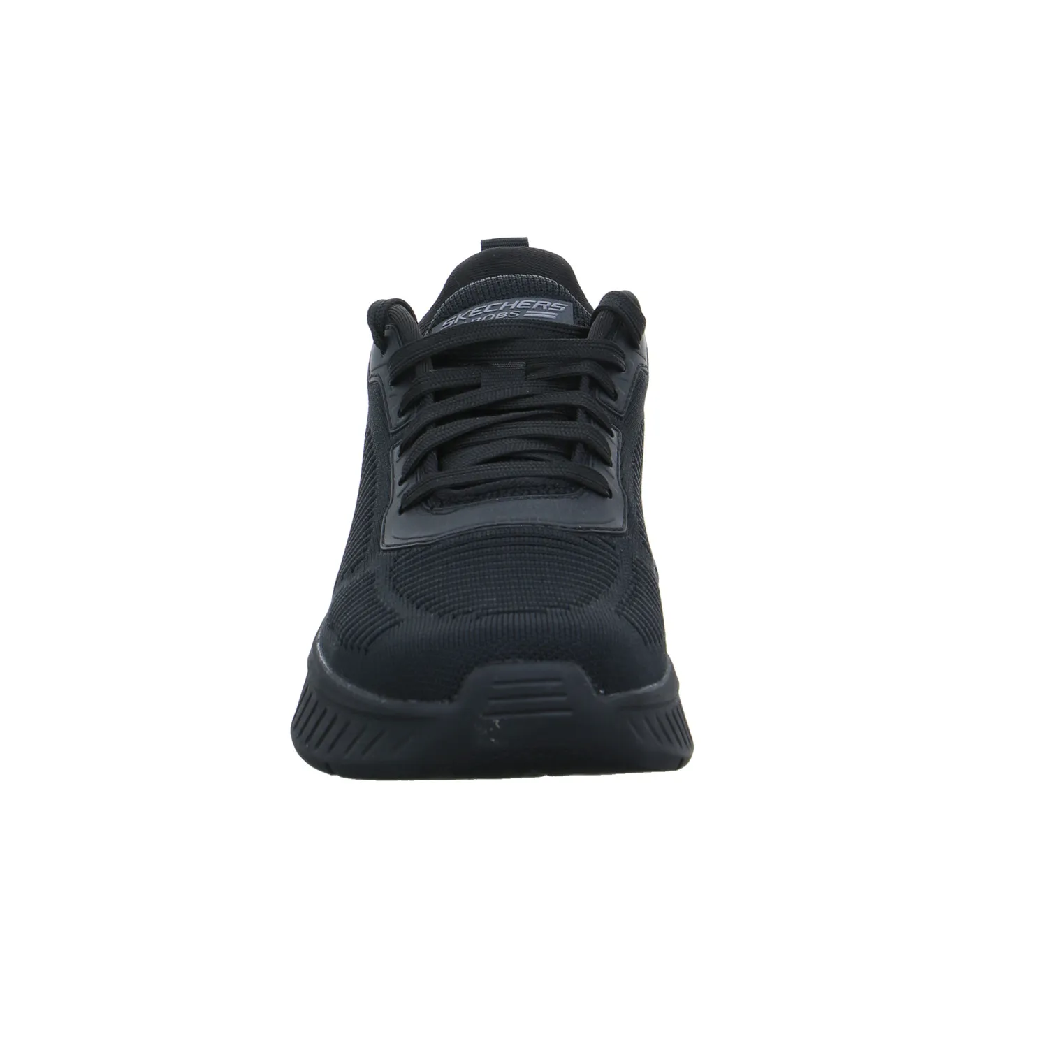 SKECHERS Halbschuhe Sneaker Stoff Schwarz Lederimitat