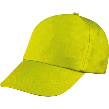 Macma Baumwoll Basecap 5 Panel / Farbe: hellgrün
