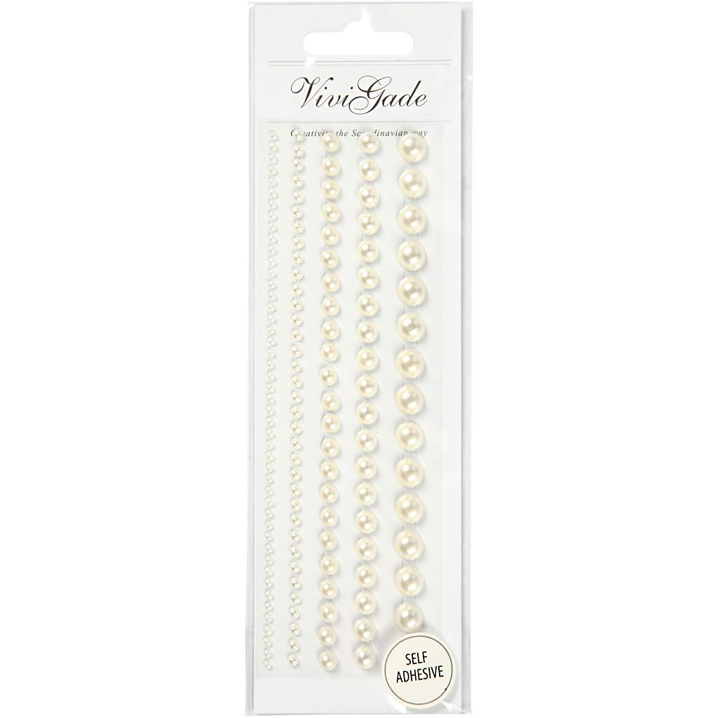 Halve Plakparels Wit 2-8mm, 140st.