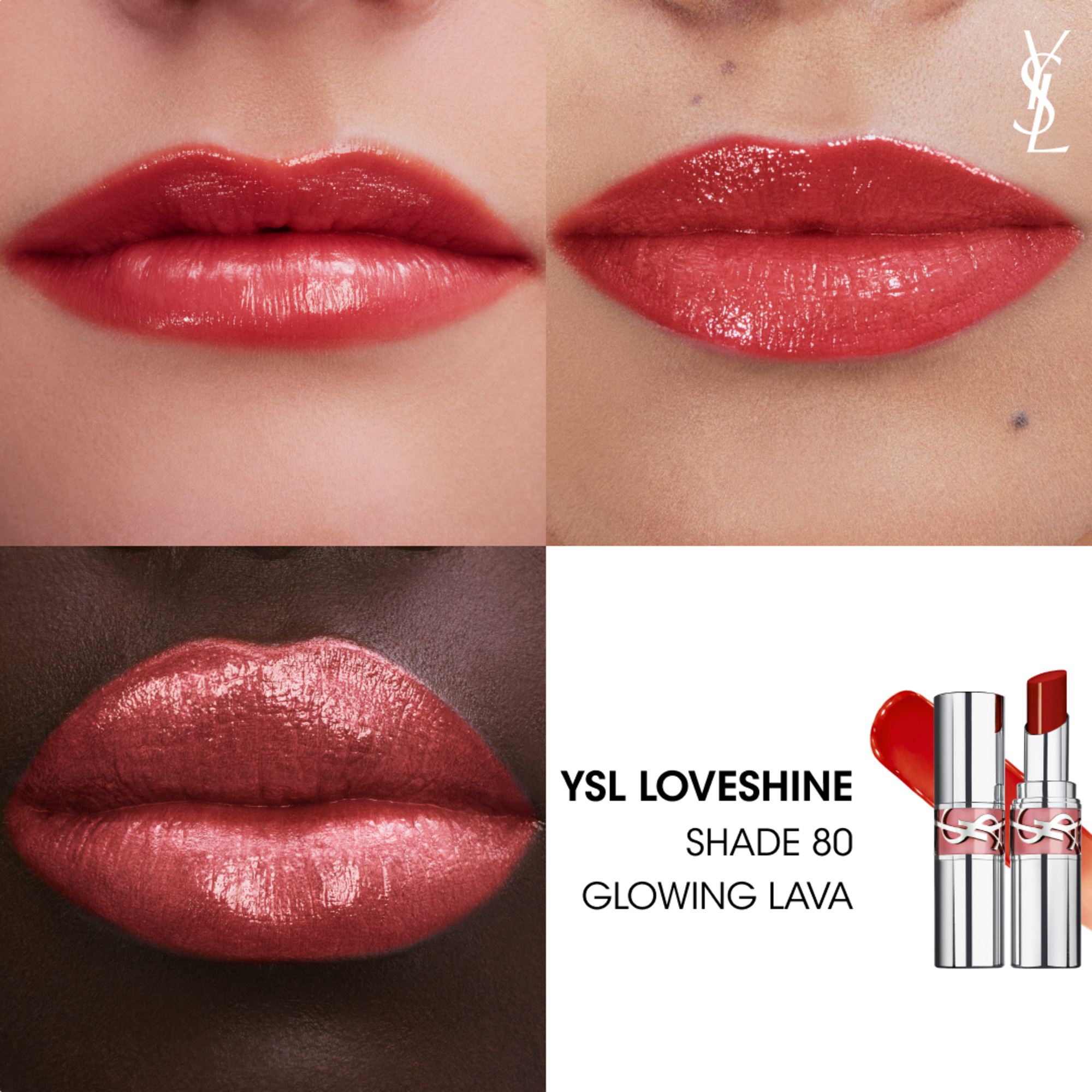 Yves Saint Laurent Loveshine Rouge Volupte Shine Lippenstift 80 3.2 g
