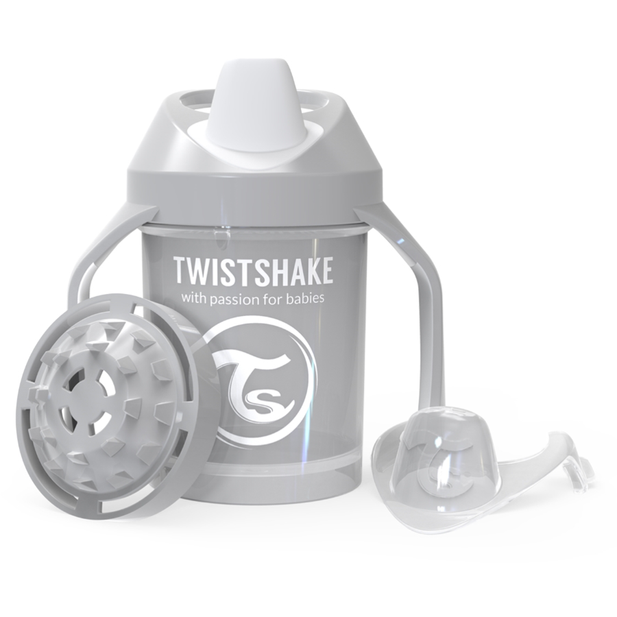 TWISTSHAKE Trinkbecher Mini Cup 230 ml 4+ Monate pastel grau