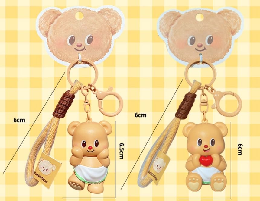 Butterbear - Butterbear Figuur Sleutelhanger (4 Ontwerpen)