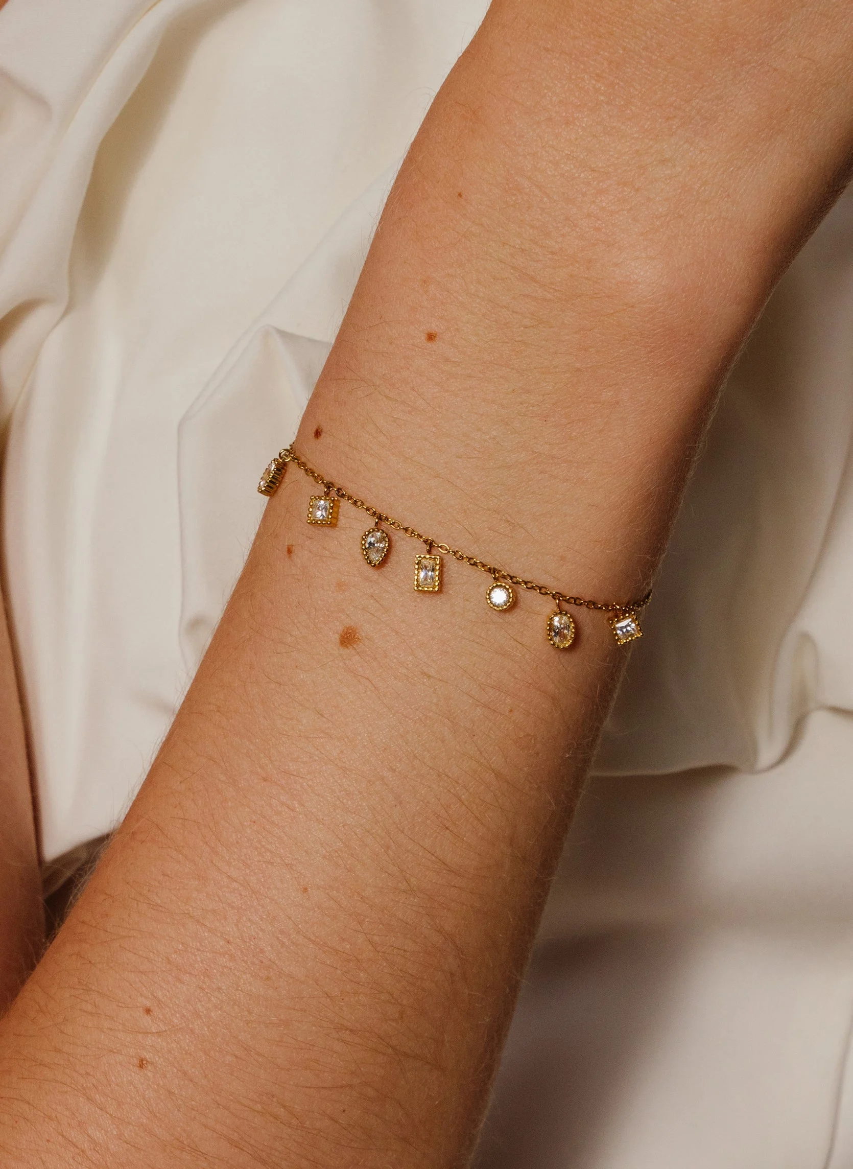 ISHA ÉTOILÉE - Bracelet chaîne isha étoilée | Blanc