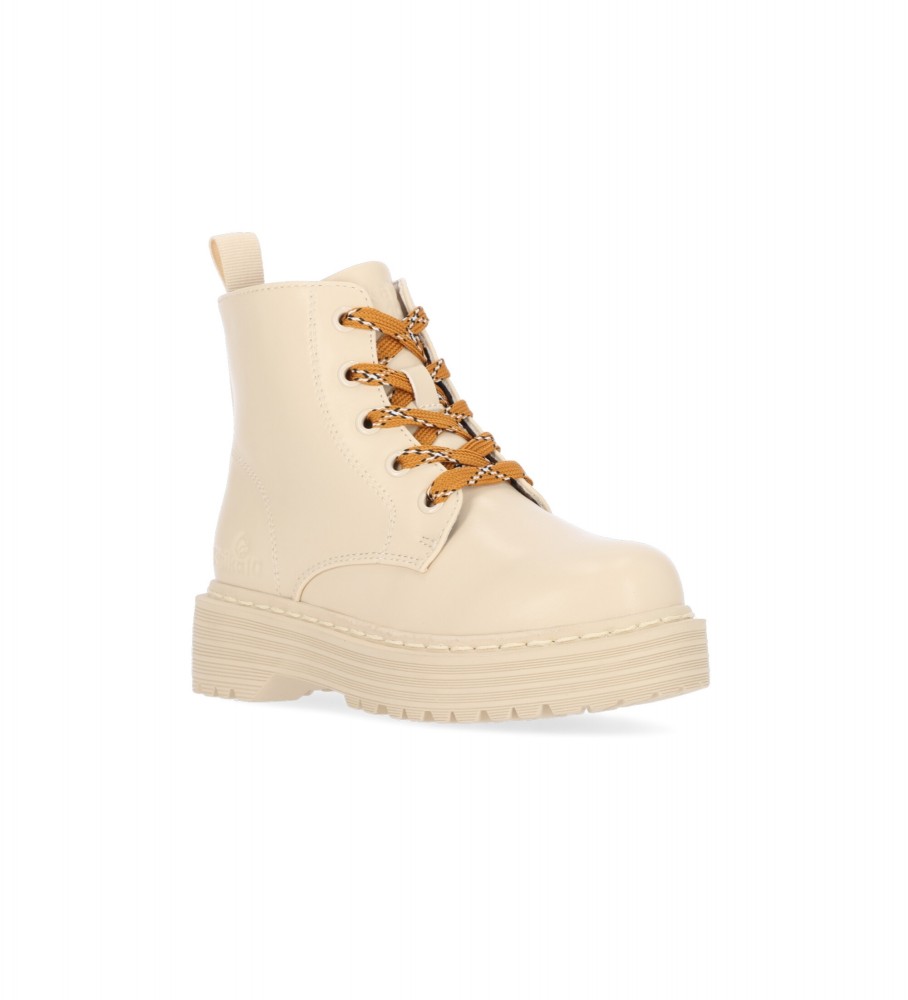 Botas infantis Chika10 tamanho 10 bege, estilo suíço.
