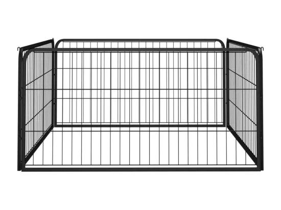 Parc pour chien 4 noire 100 x 100 x 50 cm 02_0043637