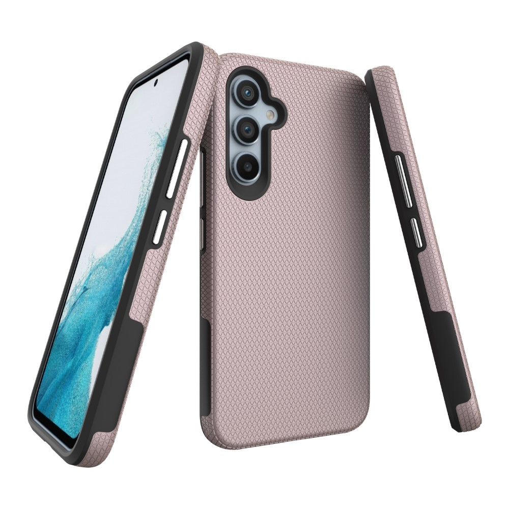 Samsung Galaxy A54 5G Hybrid Hardcase Hülle Grip Design - Roségold