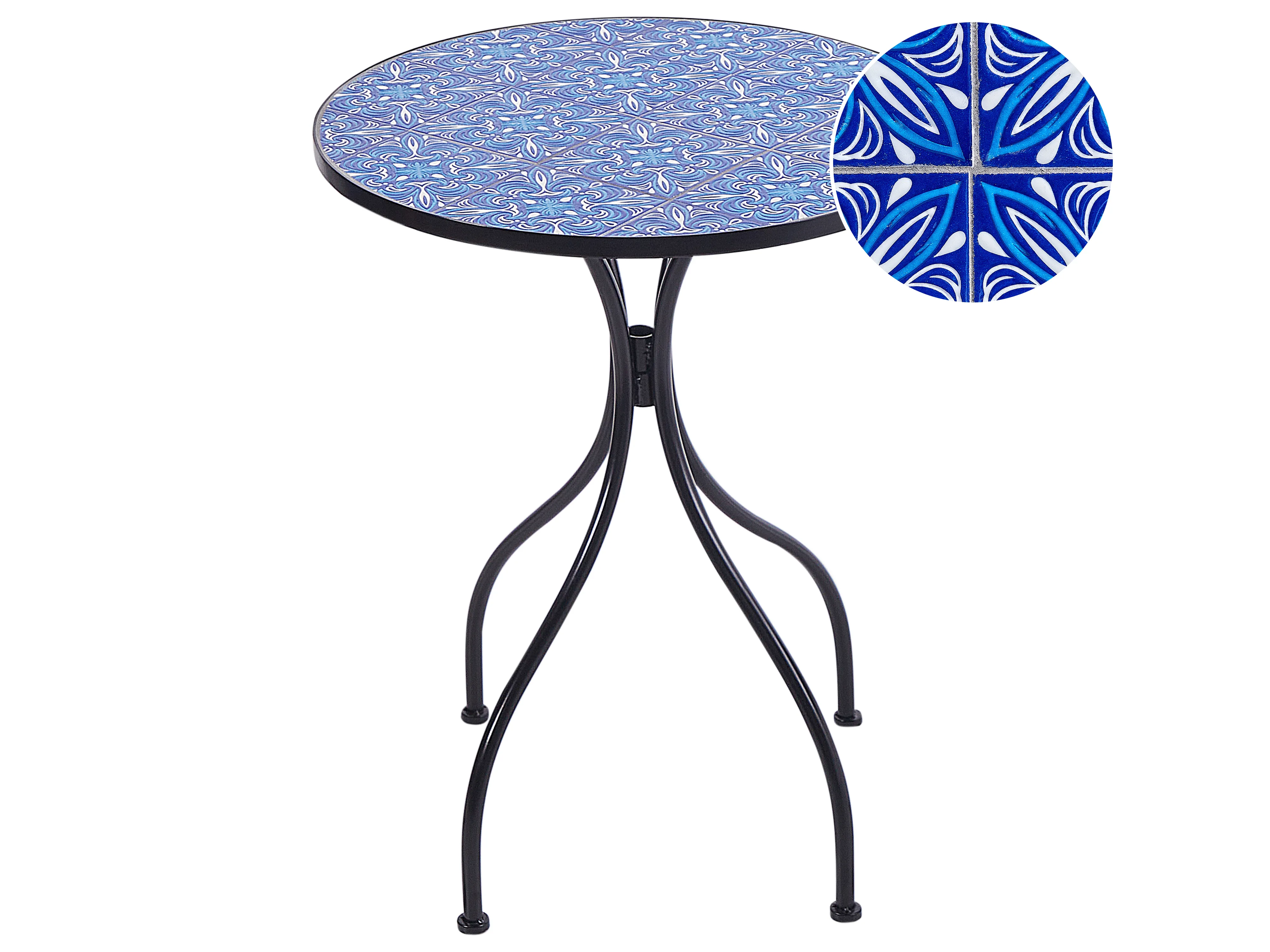 Bistrotafel CIGLIANO 60 cm 60 cm Metaal Zwart