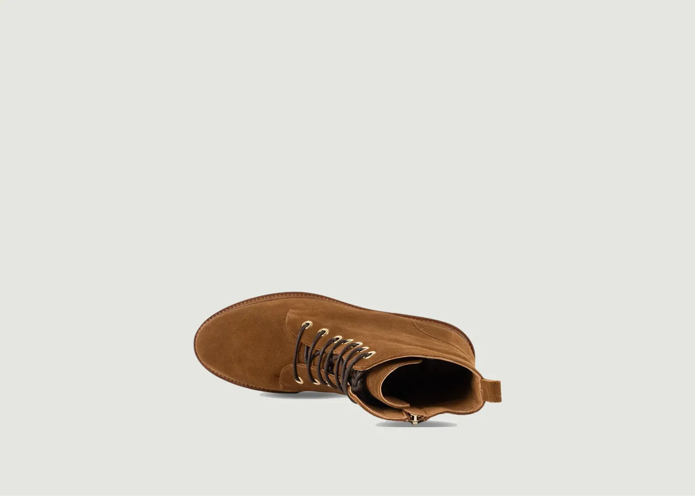 Bottines à lacets en cuir suédé Lara Bobbies Paris