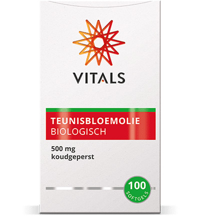 Vitals Teunisbloemolie 500 Mg Bio (100 softgels)
