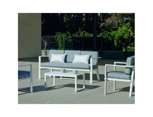 HEVEA - Salon extérieur Salon de jardin détente 5 places azores