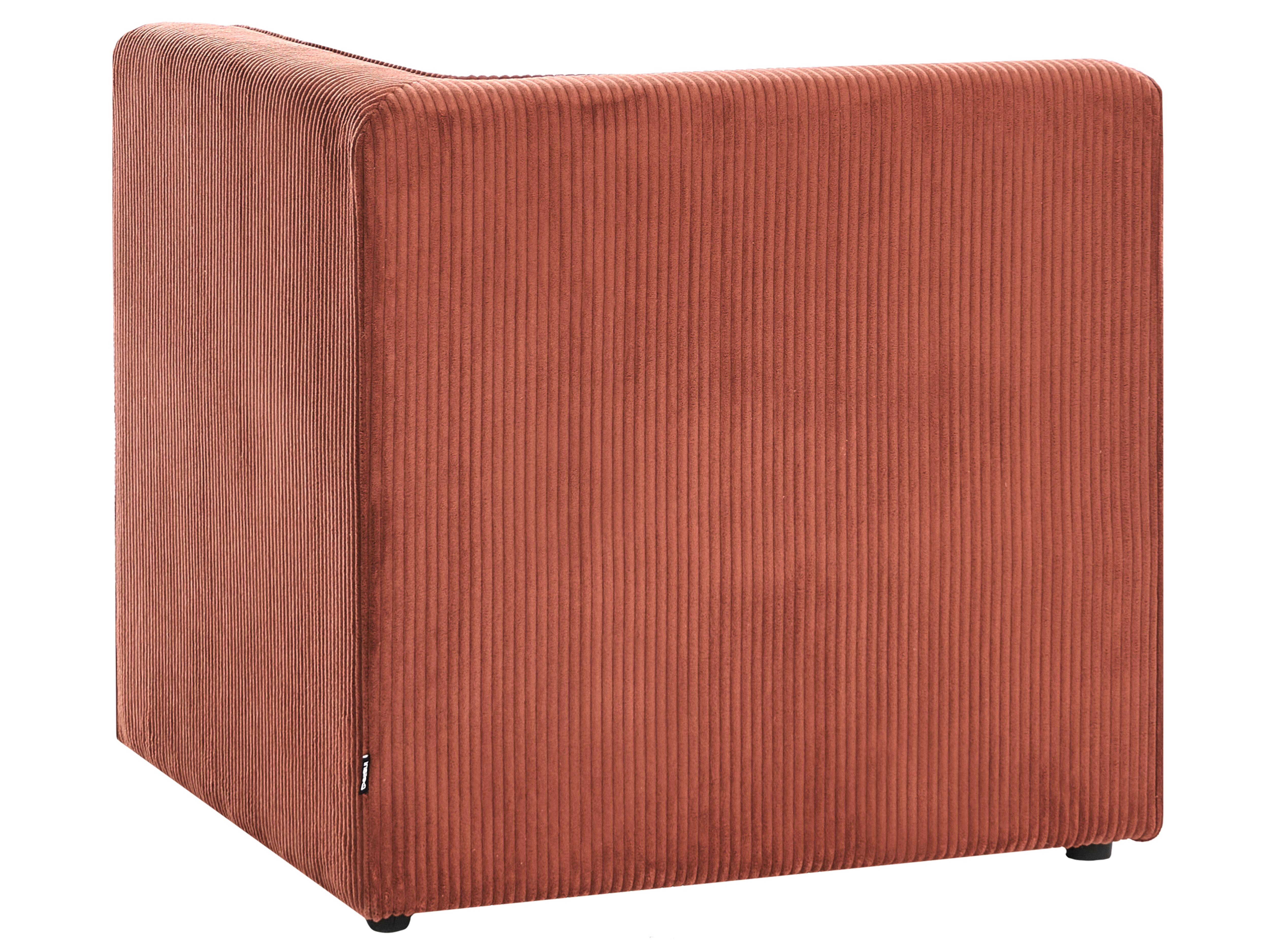 Modulaire hoekbank 4-zits LEMVIG Corduroy Goudbruin linkszijdig