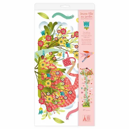 Djeco Wandsticker Messlatte: Gartenfreude
