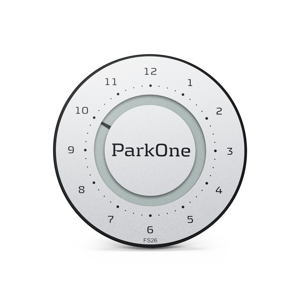 ParkOne 2 - Titanium Sølv Elektronisk Parkeringsskive