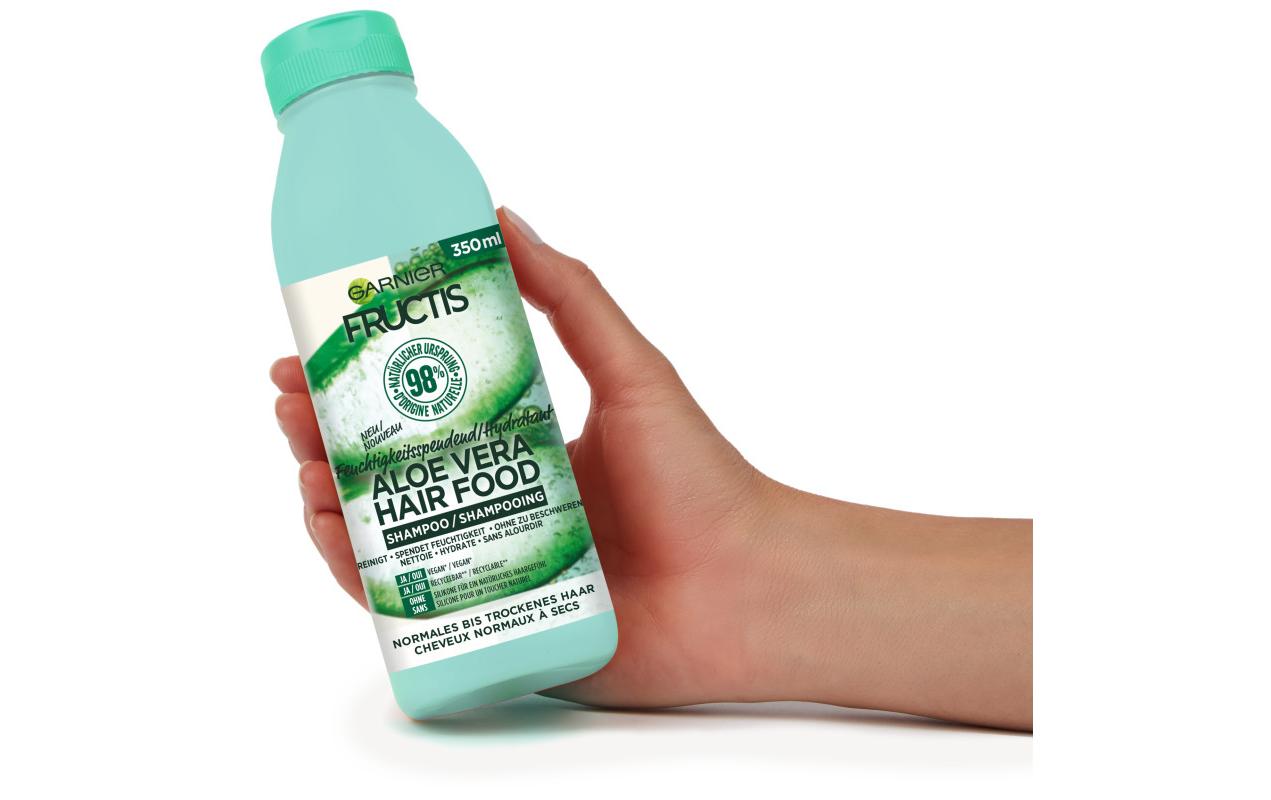 Shampoo Aloe vera 350 mlHaarshampoo versorgt normales bis trockenes Haar mit Feuchtigkeit