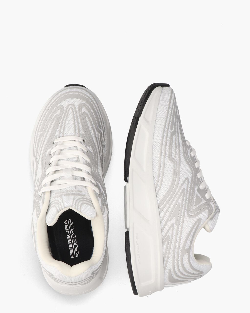 Fessura Run #01 Wit/Grijs Damessneakers