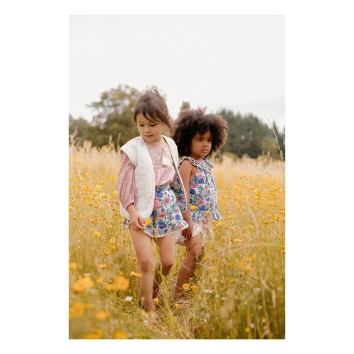 Louise Misha Top Zelie Fleuri | Bleu