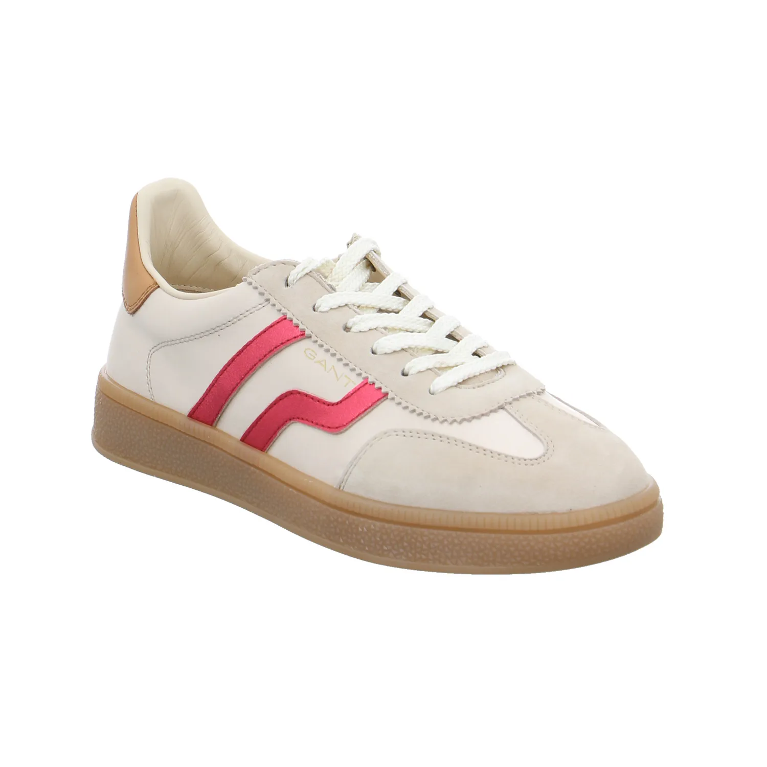 GANT Sneaker Beige Leder  mit Wechselfussbett