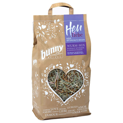 Bunny Nagersnack Heu Liebe Wurm-Mix 100g
