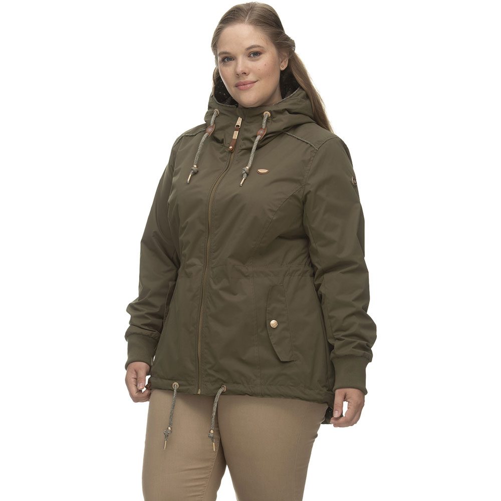 ragwear Dankka Plus Übergangsjacke Damen olive