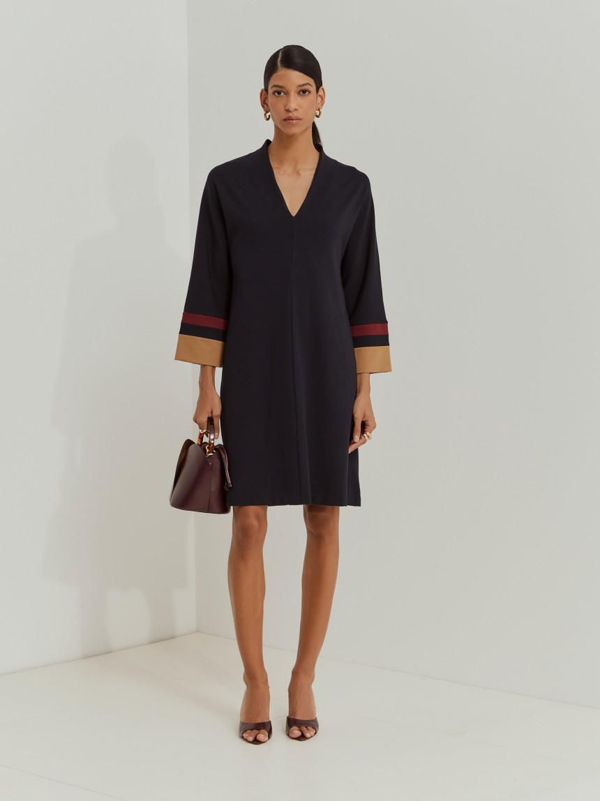 Vestido de malha curto