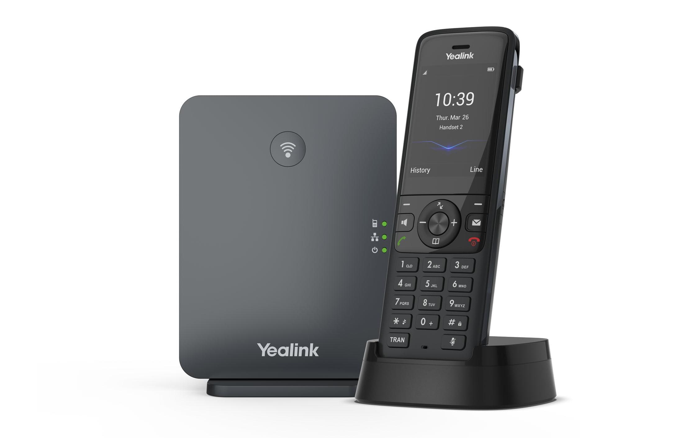 Schnurlostelefon W78P<br>Yealink W78P DECT-Telefonanlage – Leistungsstark und skalierbar für produktive Kommunikation