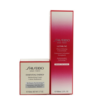 Shiseido Defend & Regenerate Power Moisturizing Set: Ultimune Power Infusing Concentrate N 100ml   Essential Energy Moisturizing Cream 50 ml 2pcs