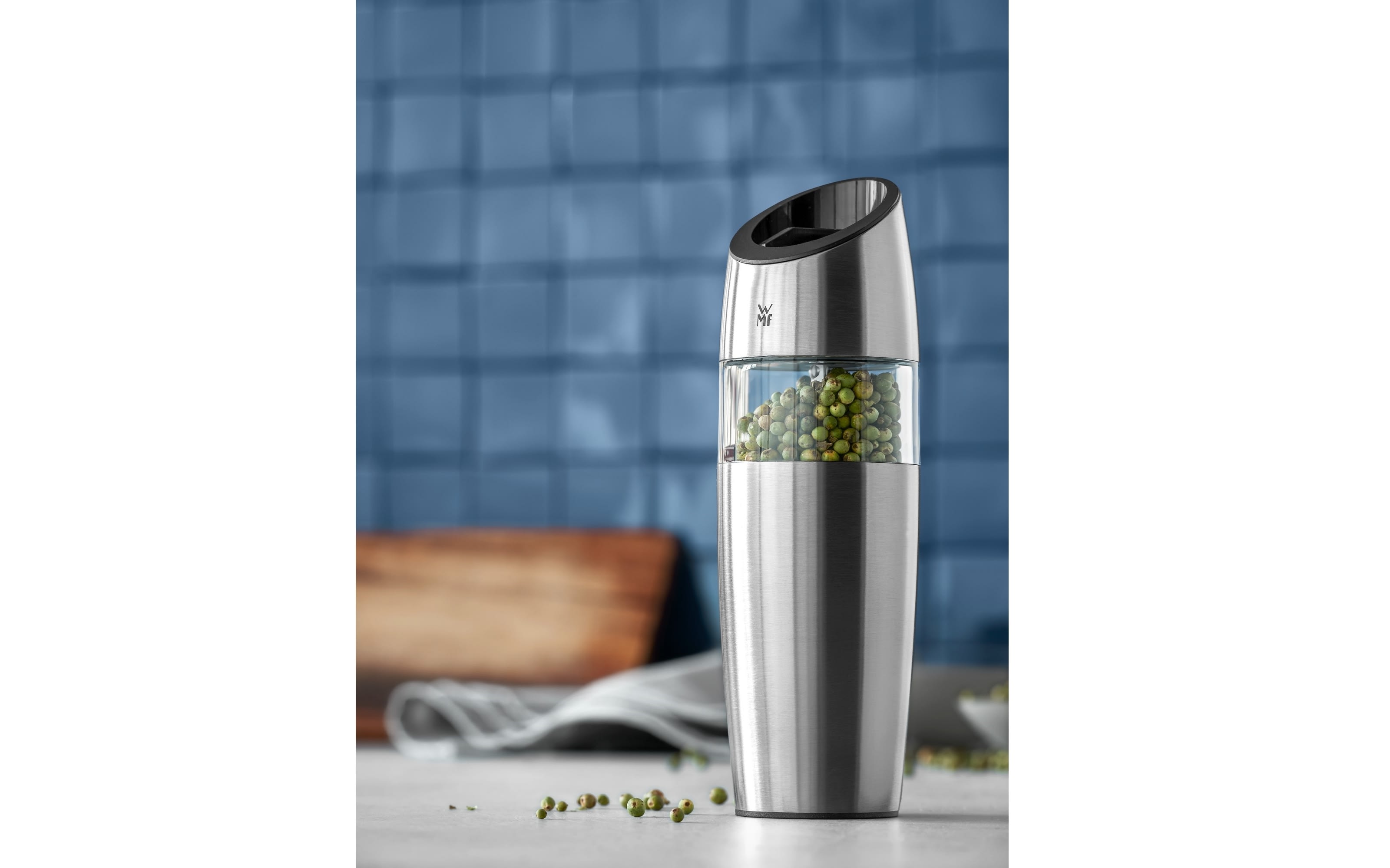 Elektronische Kippmühle aus Cromargan